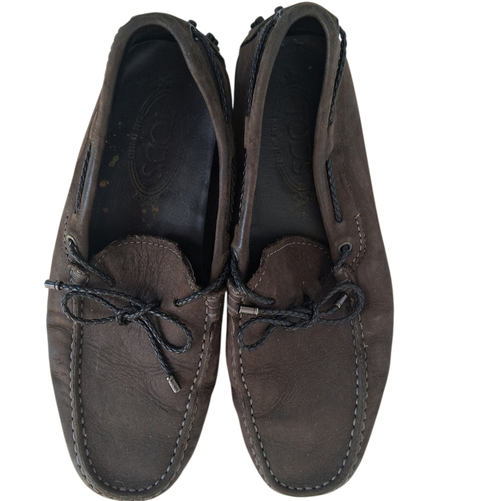 Tod's Men's Driving Loafers Mocassins Size US 7 Brown - Picture 3 of 9